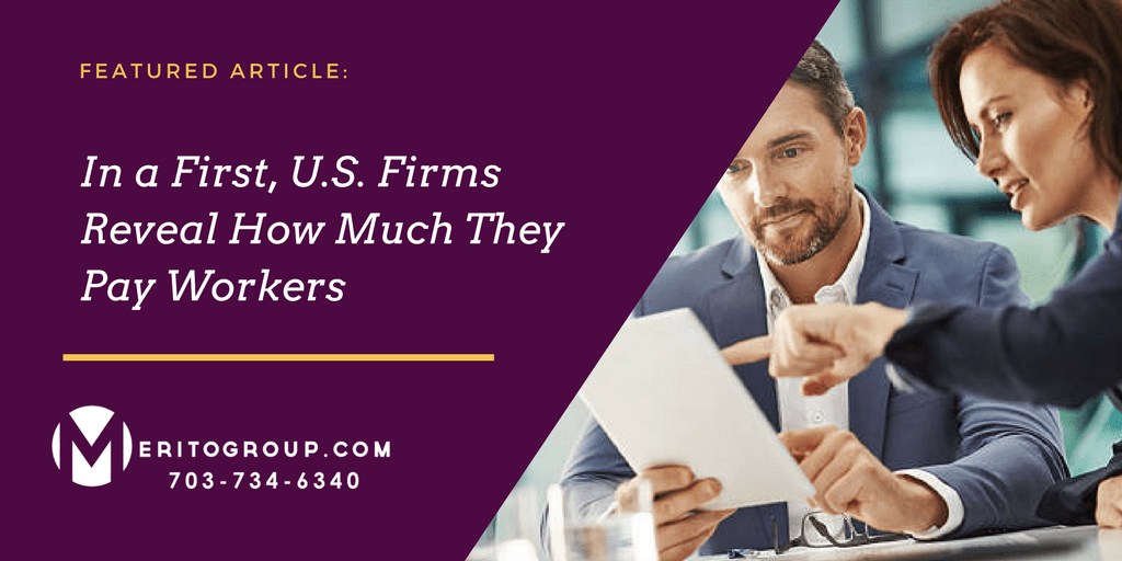 In a First, U.S. Firms Reveal How Much They Pay Workers