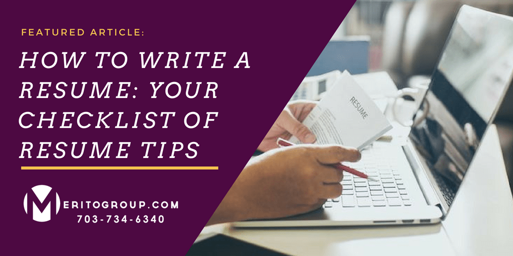 A Comprehensive Checklist of Resume Tips